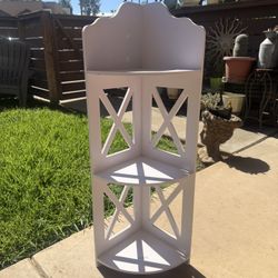 White Corner Shelf