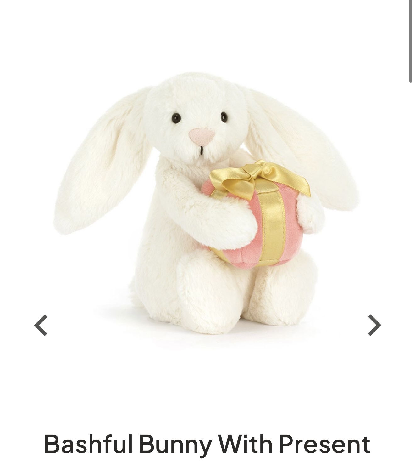 Jellycat Bashful Bunny With Present