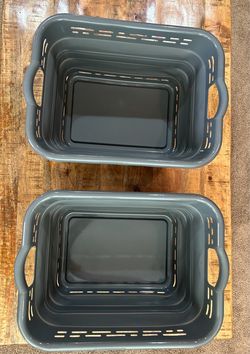 Pop N' Load Collapsible Laundry Basket Solid Gray 2-Pack Great Condition