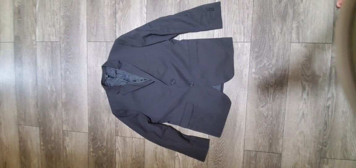 banana republic black suit jacket 44R