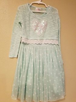 Girls size 6X been 2pc dress