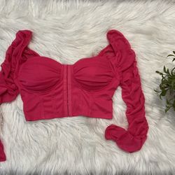 Pink Mesh Blouse (small)