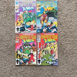 4 comics Fantastic Four versus the X-MEN