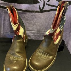 Ariat Fatbaby Patriotic Flag Boots