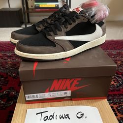 Nike X Travis Scott Jordan 1 Low OG “Mocha” Size 14 