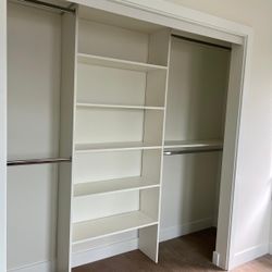 Closet Shelf’s Rods Organizer 