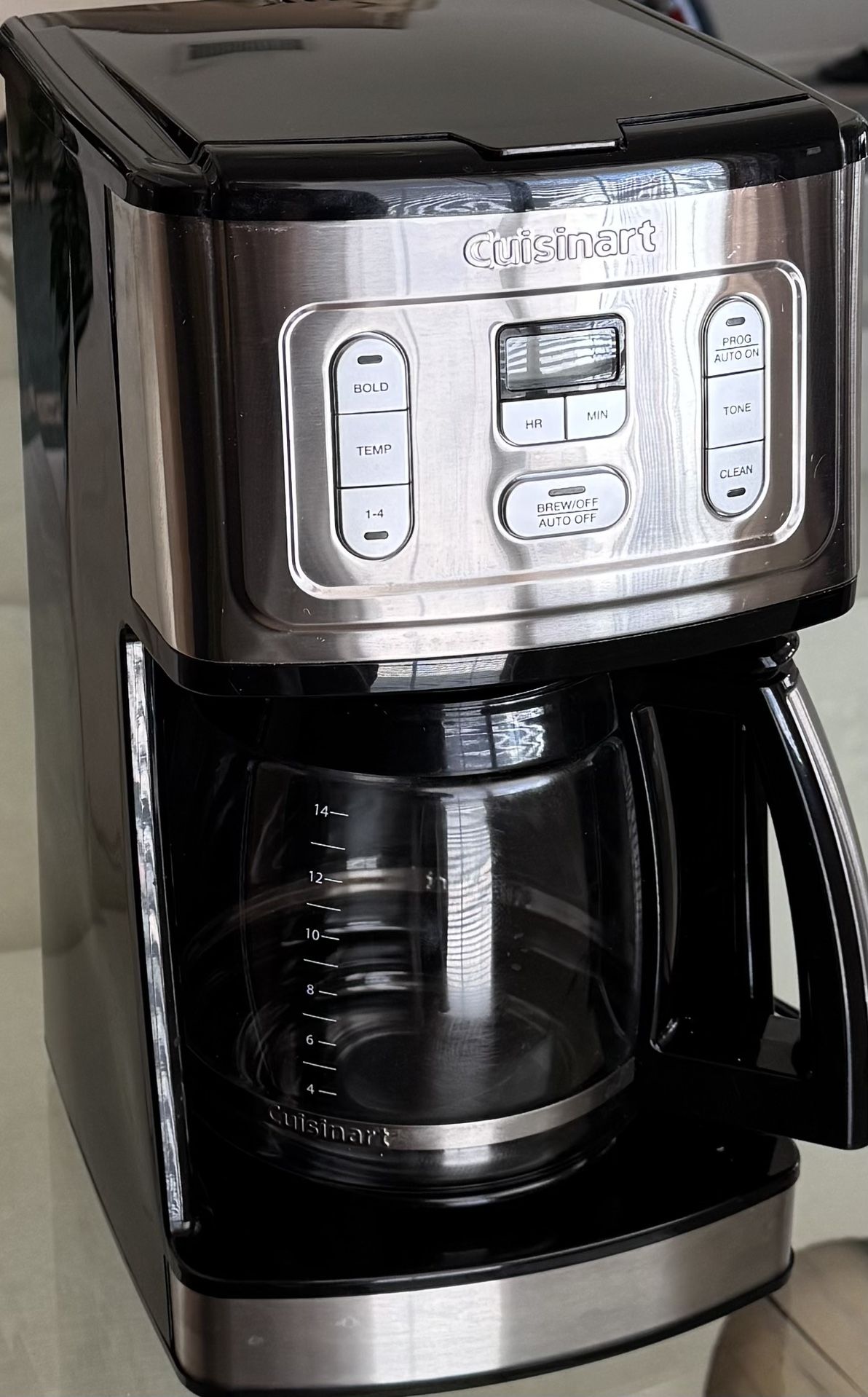 Cuisinart 14 Cup Programmable Coffeemaker, Brew Strength Setting, Self cleaning, Auto Options, less than half the price at Walmart