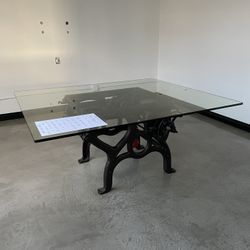 Antique Industrial Conference Table