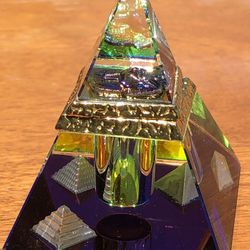 Crystal Pyramid Perfume Bottle