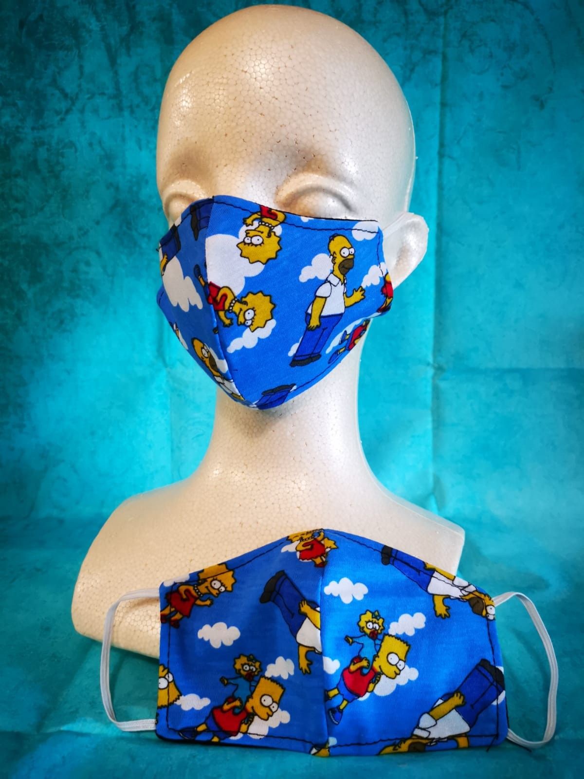 Kids Face mask (The Simpsons): Hand made mask, reversible, reusable, washer and dryer safe. #clothes #halloween