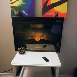 Electric Fireplace..New With Wall Mount..and Remote 