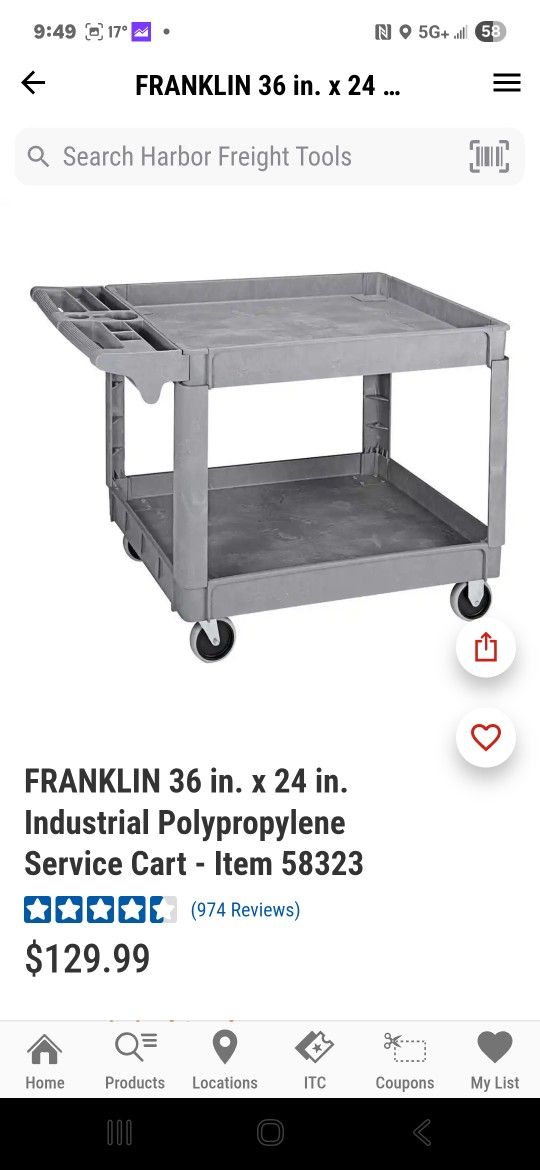 Tool Service Cart