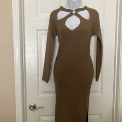 Fitted Knit Dress Size L