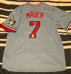Fanatics Joe Mauer Twins  Cooperstown throwback signed inscribed 2024 HOF