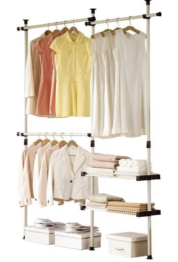 Double 2 Tier Hanger & Shelves