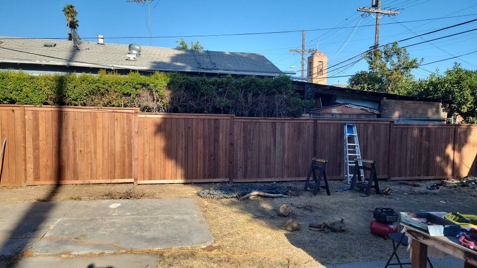 Wood Fence(pine,cedar,redwood)