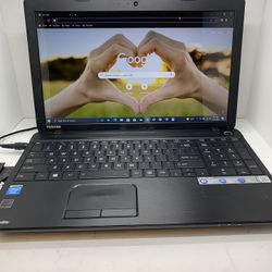 ..TOSHIBA SATELLITE…INTEL CELERON…..C55A....$ 245.00. 500 GB…..HHD...8.0 RAM . READY FOR CLASSES ON LINE OR WORK FROM HOME