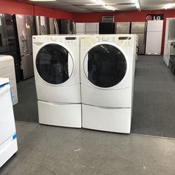 Kenmore Elite Front Load Washer And Dryer Set. 1 year Warranty 