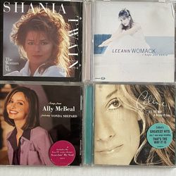 4 CD’s - Shania Twain/Celine Dion/Lee Ann Womack/Vonda Shepard 