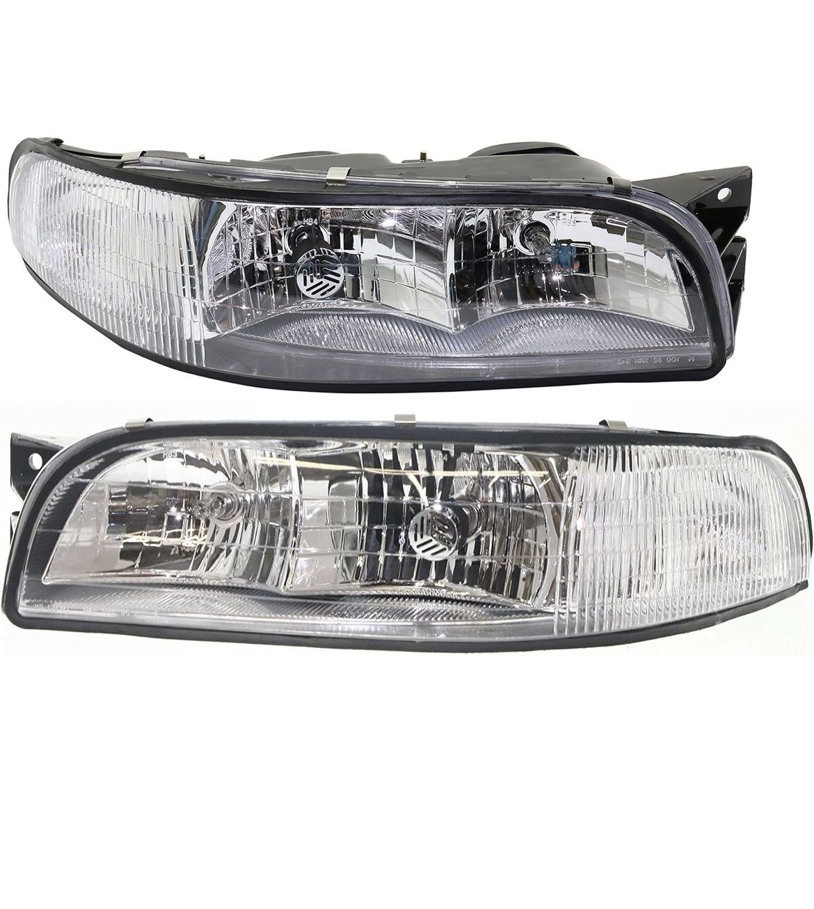 Garage-Pro Driver and Passenger Side Headlight for Buick LeSabre 1 Halogen With bulb(s) Fits Custom & Limited; With Corner Lamp Replaces# 1652