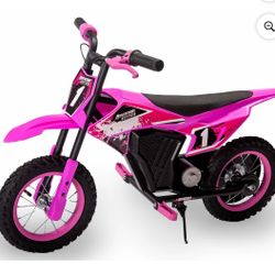 Adventure Force 12V Electric Dirt Bike, Kids Battery Powered Ride on, Ages 5 Years and up, Pink