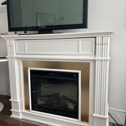 TV Stand With Electric Fireplace 