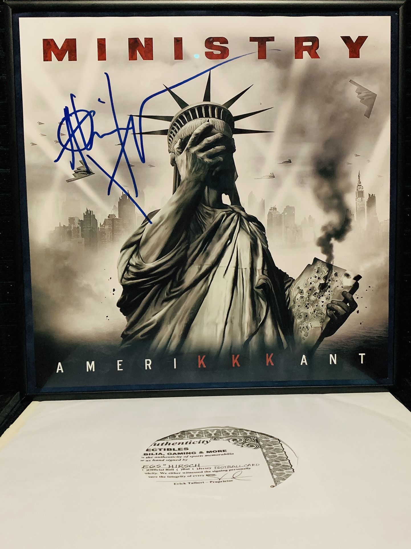 MINISTRY“AMERIKKKANT” Signed LP PRINT