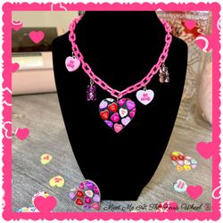Valentine Necklaces Valentines Day Gift Conversation Heart Hearts Rave EDC Beyond Wonderland CRSSD Skyline