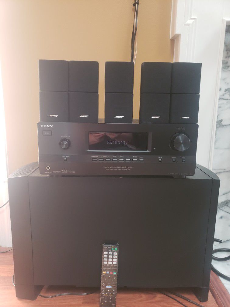 Bose speakers  with Sony receiver 