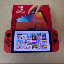 Nintendo Switch Oled with 120 Switch Games