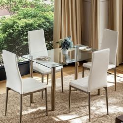 Modern Glass Dining Table 