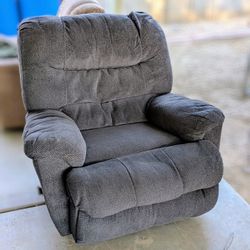 Grey Reclining Rocker