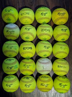 20 Slow Pitch Softballs