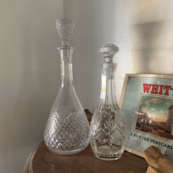 Cristal Alcohol Decanters 