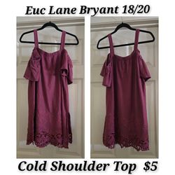 Lane Bryant cold shoulder top