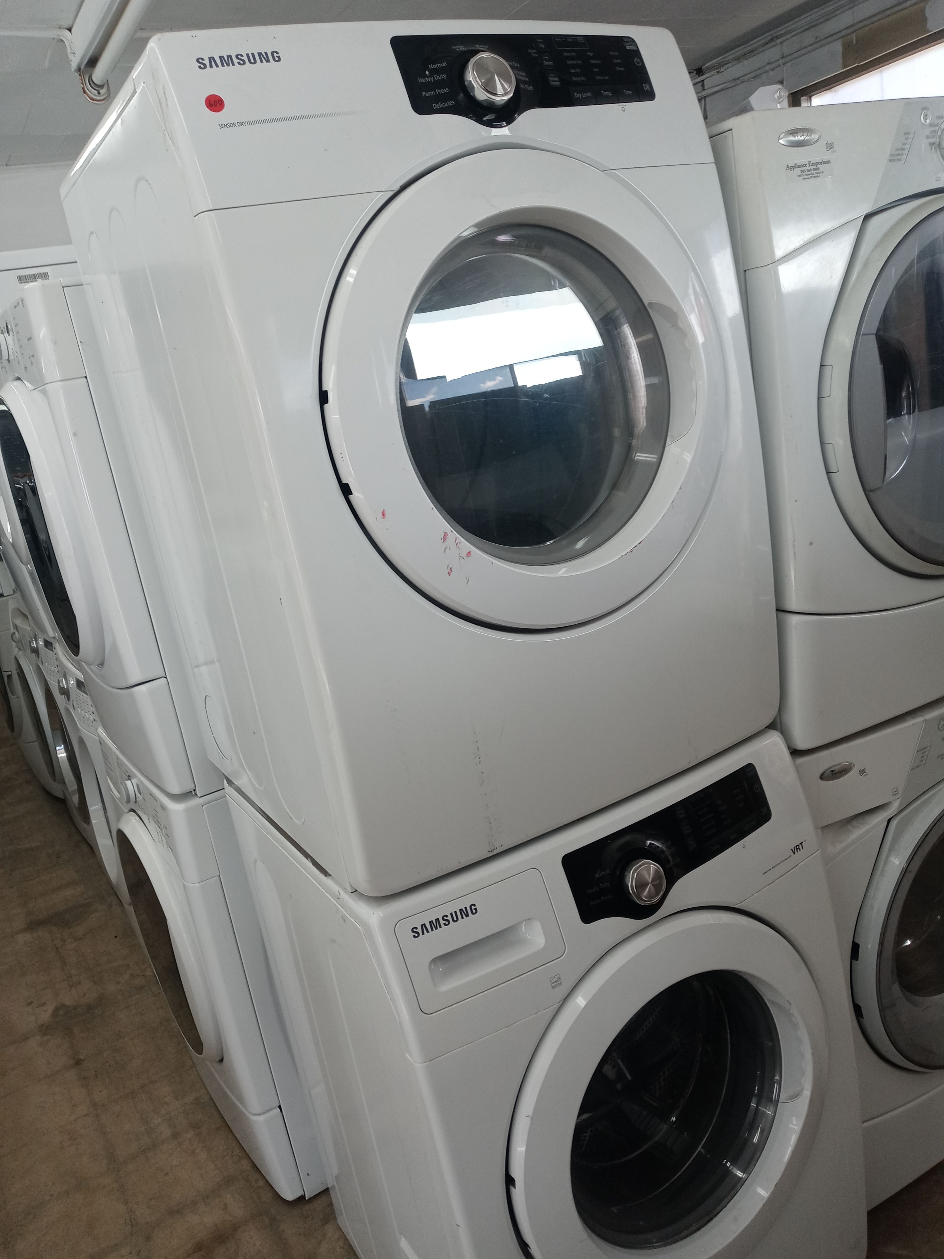 Samsung stackable front load washer and dryer set - Free delivery