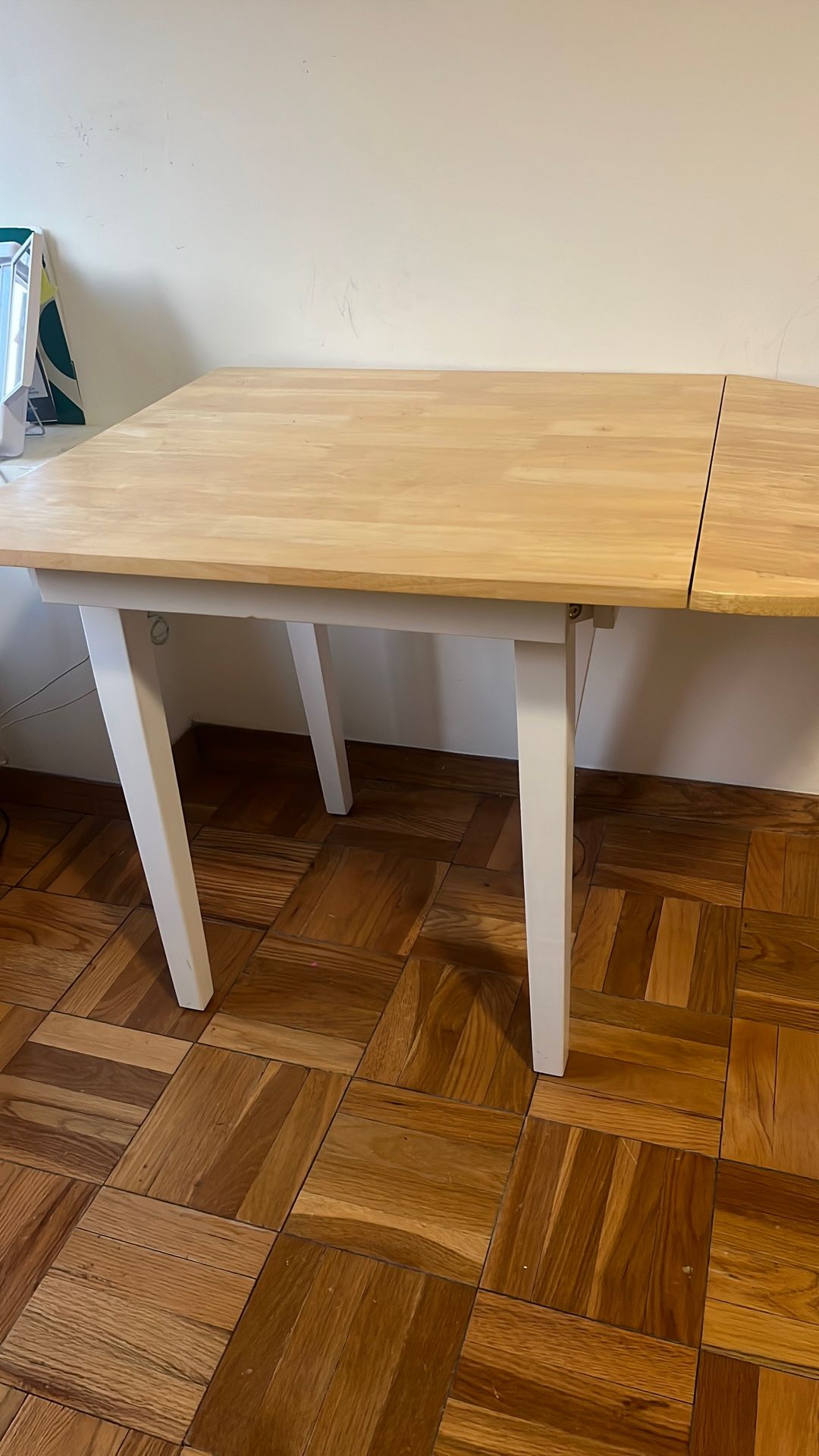 Adjustable Light Wood Table
