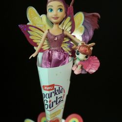 ZURU Sparkle Girlz Fairy Princess doll and a companion Sparkle Girlz pet Unicorn. 