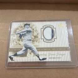 2000 Upper Deck Legends - Legendary Game Jerseys Mickey Mantle #J-MM (MEM)