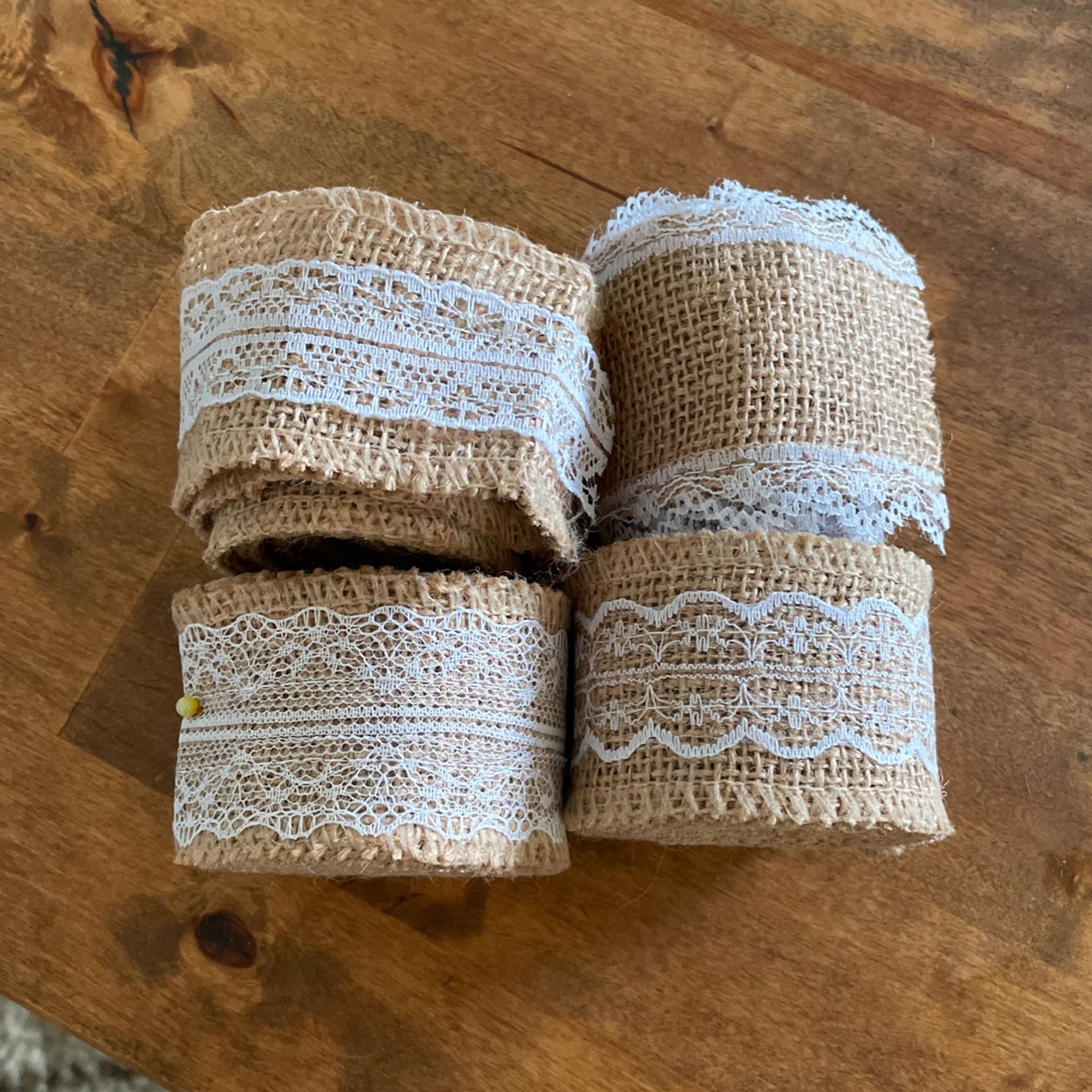 Burlap Lace Ribbon