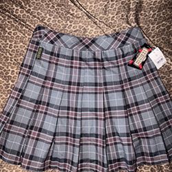 BRAND NEW Beetlejuice Plaid Skirt 
