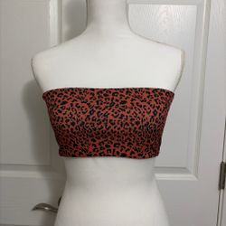 Leopard print bikini top
