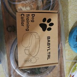 Babyltrl Dog Training Collar  And Brand New Dog Dishes 