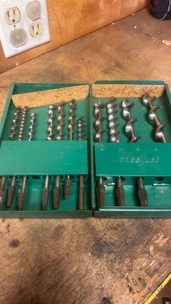 Vintage Piece Greenlee  Set Auger Hand Drill Brace Bits