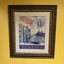 Large Framed Art Print - Venezia 