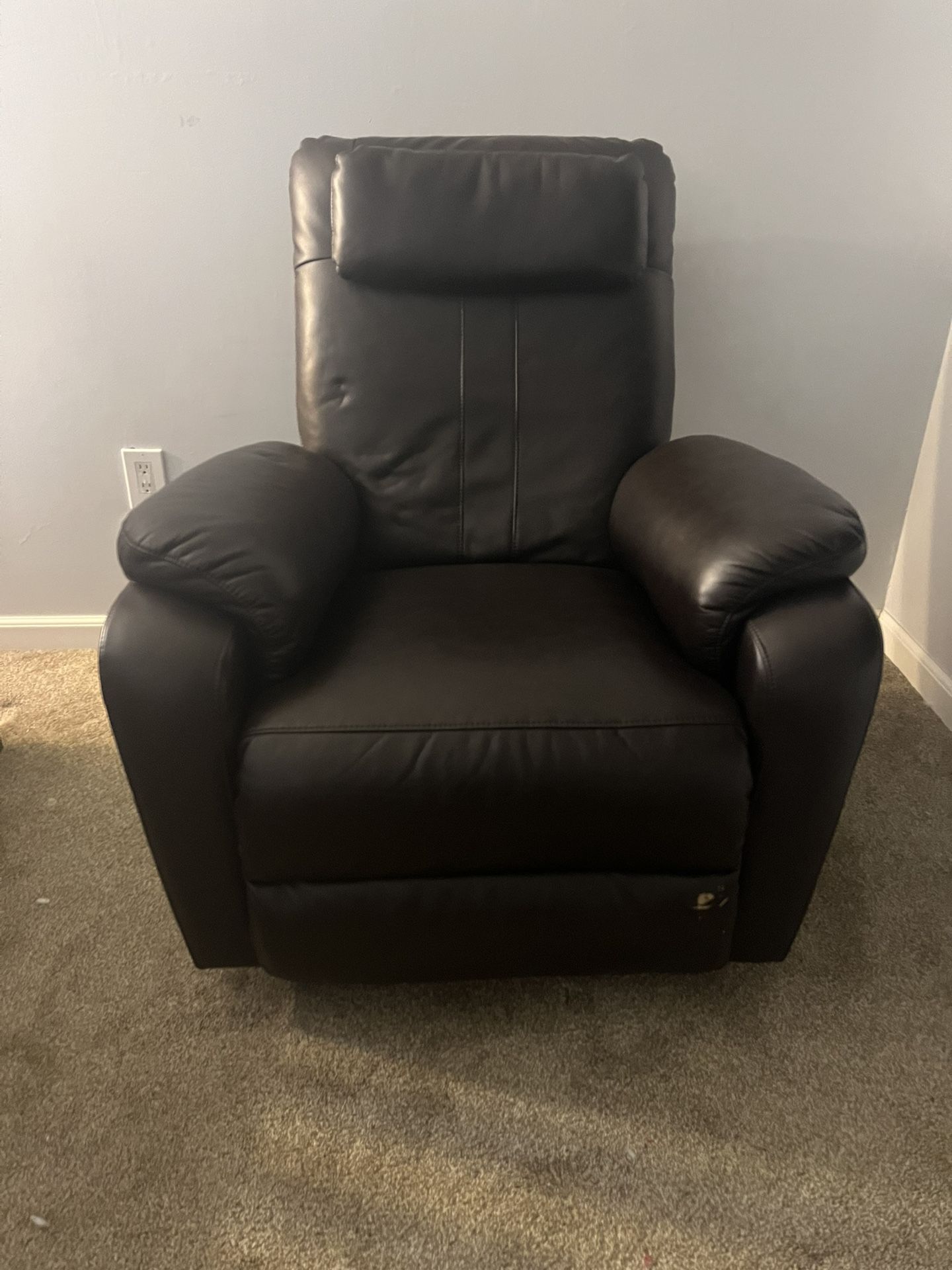 Brown Leather Recliner
