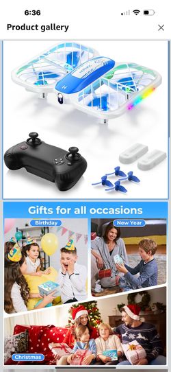 Mini Drone for Kids 8-15, Indoor Drones Gifts for Boys 8-12, Boys Toys Age 8-10, Beginner Drones with Propeller Protection, Throw to Go, Altitude Hold
