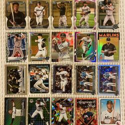 Miami Marlins 20 Card Baseball Lot! Rookies, Prospects, Refractors, Parallels, Autographs, Short Prints, Variations & More!