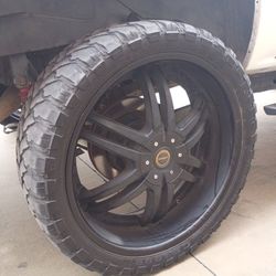 6 Lug Universal 24s Rims And Tires 