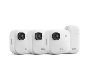 $100- Outdoor 2K+Battery (Newest Model)Wireless Smart Security Camera,2K Resolution,Sync Module Core Included 3-Cameras